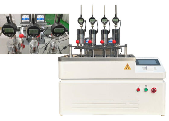 Испытательная машина HDT VICAT для испытаний на тепловую деформацию и температуру размягчения по Вика в процессах управления.